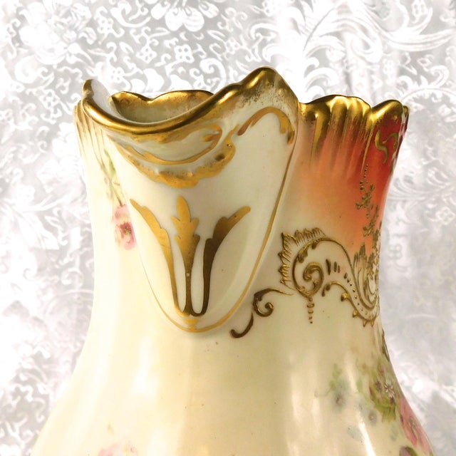 Cream Late 18th Century Coiffe Et Cie and Lazeyras Rosenfel Lehman Limoges Chocolate Pot With No Lid For Sale - Image 8 of 14