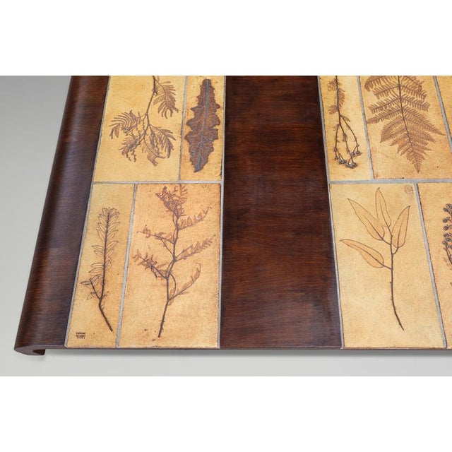 Garrigue Ceramic and Bent Beechwood Coffee Table by Roger Capron, France, 1960s For Sale - Image 17 of 18