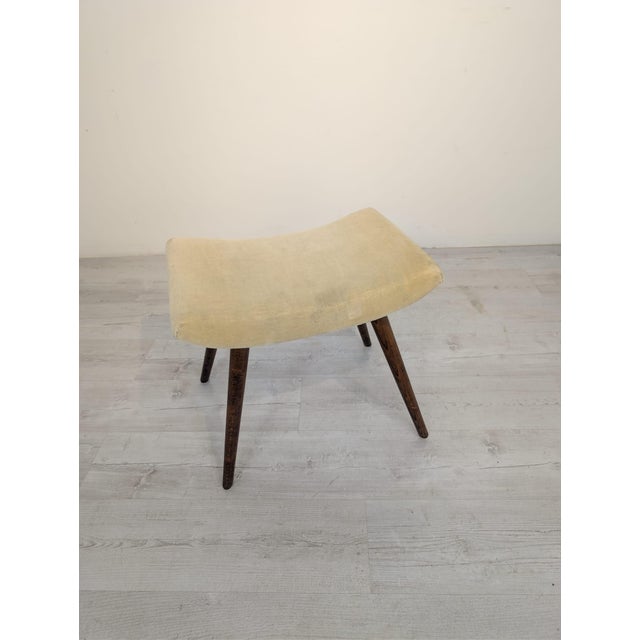 1960s Vintage Pouf in Fabric, 1960s For Sale - Image 5 of 11