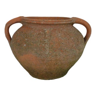 Large Round Jar with Double Handles, 1970s For Sale