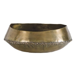 Regina Andrew Bedouin Bowl Large in Brass For Sale