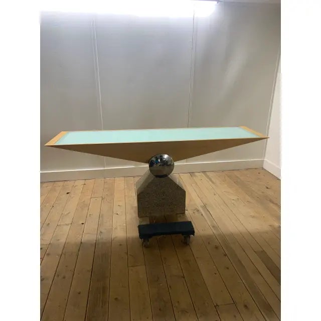 Modern Attributed to Brueton Maidda Console Table For Sale - Image 3 of 4