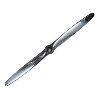 20th Century Polished Airplane Propeller Blade, 1960s For Sale
