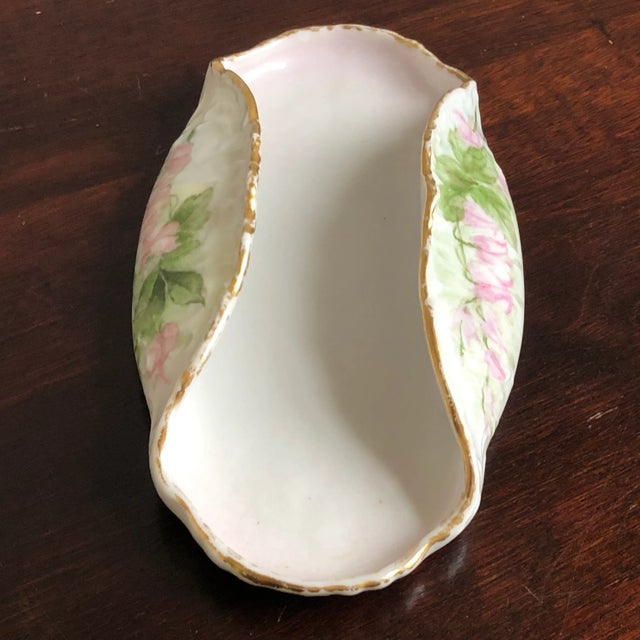 Antique French Porcelain Calling Card Tray For Sale - Image 9 of 12