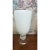 Glass 1990s Italian White Glass Vase Silicon Design on Pedestal For Sale - Image 7 of 10