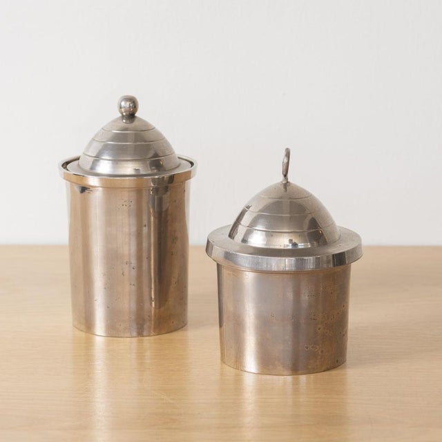 1930s Italian Art Deco Canister Set of 2 For Sale - Image 14 of 14