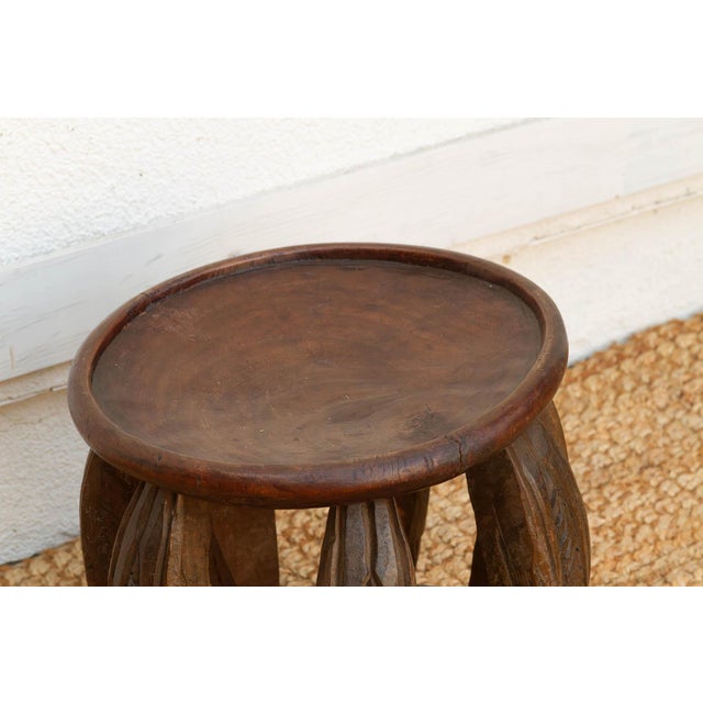 Contemporary Antique Rustic Minimalist Lobi Stool For Sale - Image 3 of 8