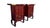 Asian Mid 20th Century Asian Apothecary Cabinets a Pair For Sale - Image 3 of 13