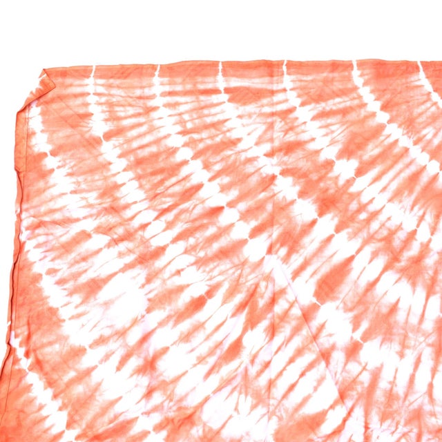 Early 20th Century Yoruba Tie Dyed Orange Textile Nigeria 64x47 inch For Sale In Denver - Image 6 of 6