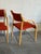 Red Fabric Bentwood Armchairs Pair Scandinavian Mid-Century Modern 1970s For Sale - Image 12 of 12