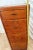 Brown Antique Tiger Oak Filing Cabinet Library Bureau Solemakers Four Drawers 3 Legal Size For Sale - Image 8 of 11