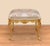 1960s 1980s Louis XV Style Gold Leaf Bench Stool Ottoman Real Solid For Sale - Image 5 of 6