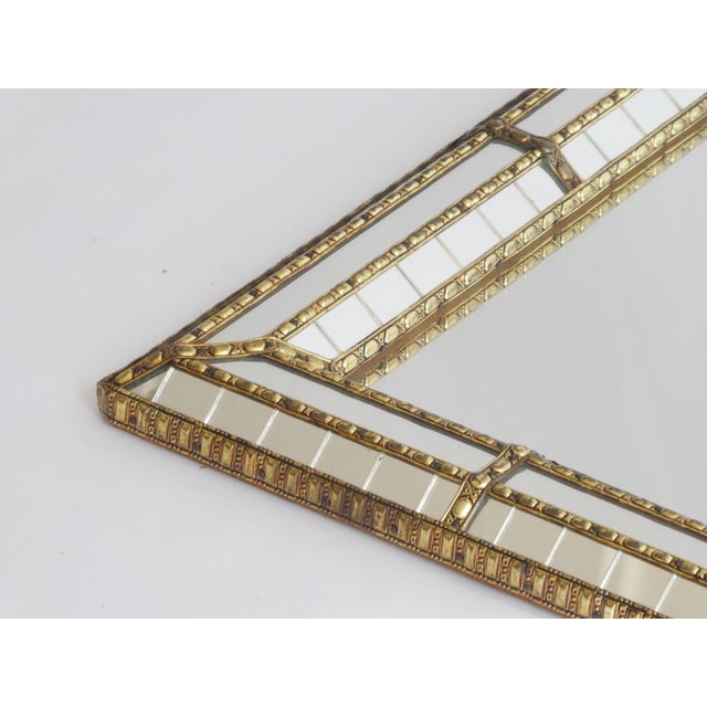 Vintage Belgian Gold Wall Mirror, 1960s For Sale - Image 11 of 13