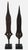 Black Early 20th Century Pair of African Hand-Forged Iron Spearheads on Custom Stands For Sale - Image 8 of 12