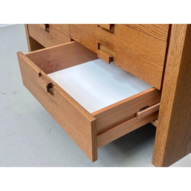 Mid-Century Brutalist Oak Sideboard, 1960s For Sale - Image 6 of 16