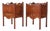 Antique Georgian Revival Mahogany Bedside Tables, 1950s, Set of 2 For Sale