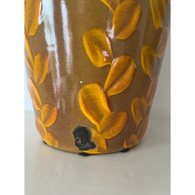 Pair of 1970s Glazed Leaf Vases by Zamoar Metalworks For Sale - Image 4 of 9