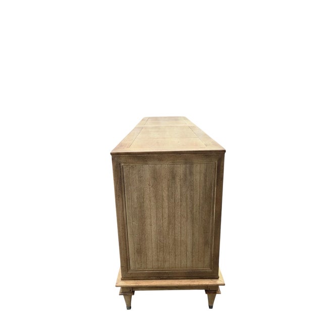 Late 20th Century Postmodern Burlwood & Fluted Door Nightstands With Matching Dresser, 3 Pieces For Sale - Image 11 of 12