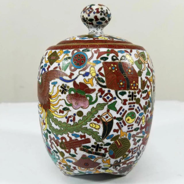 Absolutely insanely gorgeous Chinese Cloisonne, very old and very rare with legs to stand. No damage at all !!! it...