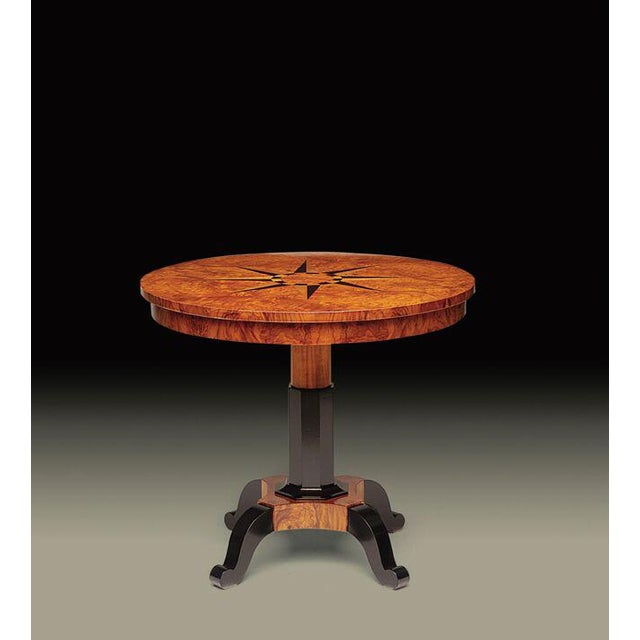 Biedermeier Biedermeier Neoclassic Omicron Lamp Table W/Marquetry For Sale - Image 3 of 3