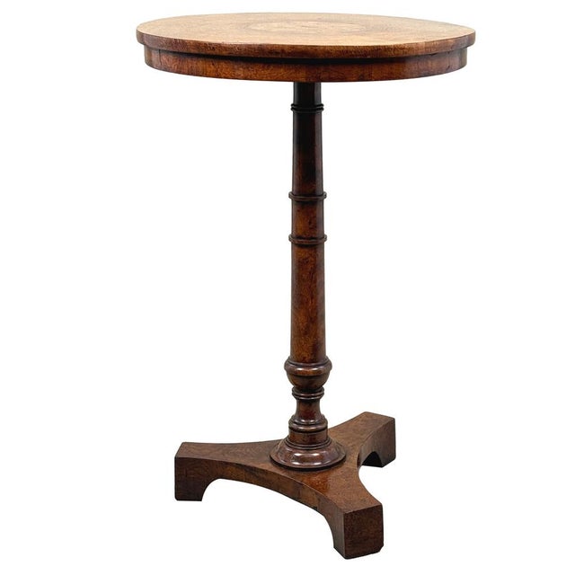 Antique Pollard Oak Occasional Table, 1840 For Sale - Image 10 of 11