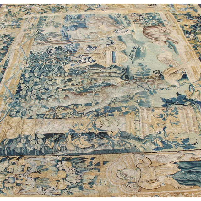 Antique Mid-18th Century European French Beauvais Tapestry For Sale In Atlanta - Image 6 of 18