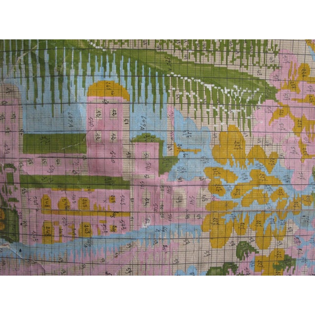Antique Tapestry Design Gouache Painting For Sale - Image 12 of 18