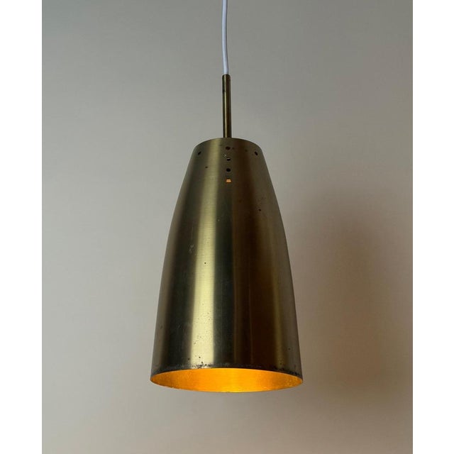 Metal Architectural Brass Church Pendant Light, 1960s For Sale - Image 7 of 15