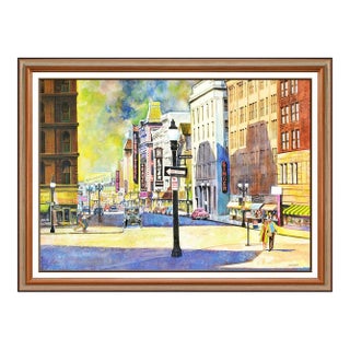 Mid 20th Century On The Corner of Main St, Joseph E. Frederic For Sale