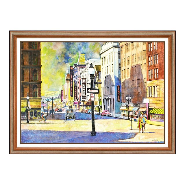 Mid 20th Century On The Corner of Main St, Joseph E. Frederic For Sale