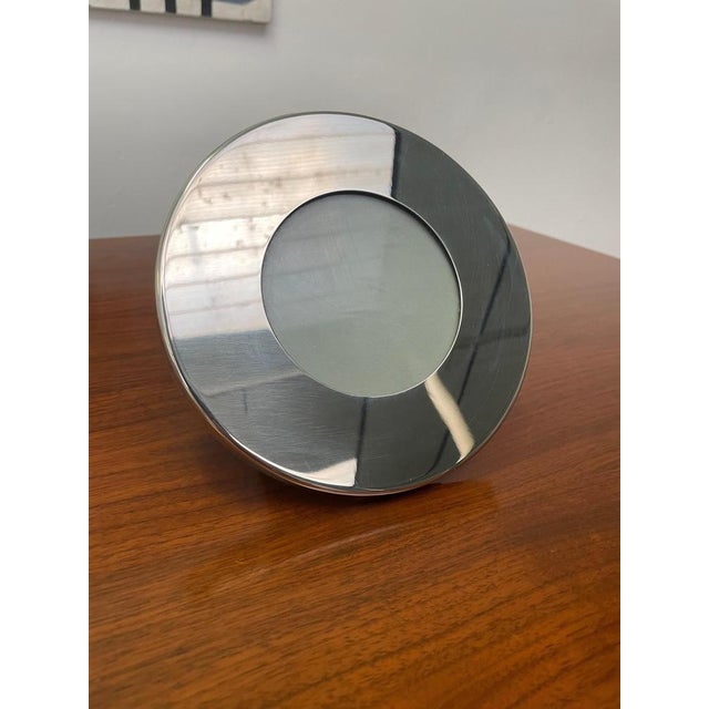 Circular Photo Frame by Gabriella Crespi, Italy, 1970s For Sale - Image 3 of 14