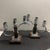 1940s A Pair of 1940s Art Deco Fruit Wood and Chromed Metal French Candelabras For Sale - Image 5 of 10