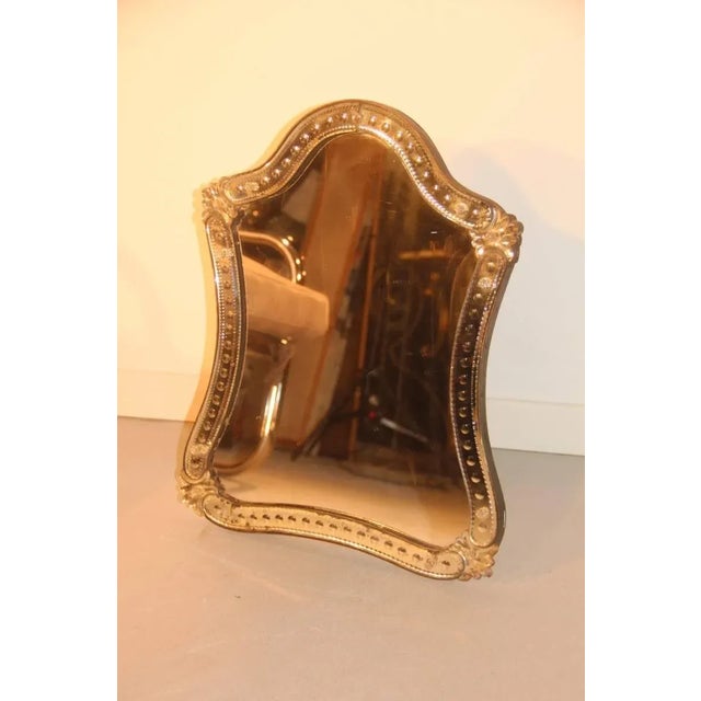 Vintage Crystal Table Mirror, 1920s For Sale - Image 4 of 8