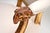 Cream Antique Gilt Wood Salon Chair by S.J Waring, 1880 For Sale - Image 8 of 11