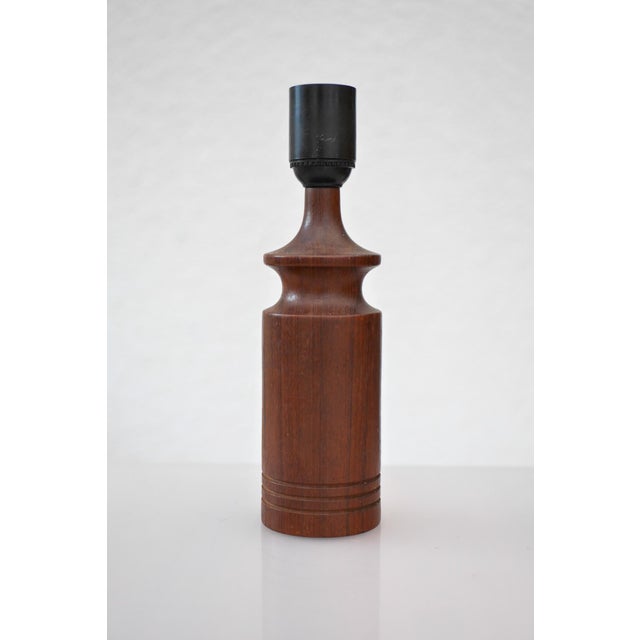 Modern Scandinavian Teak Table Lamp For Sale - Image 5 of 15