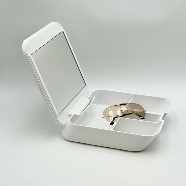 Italian Space Age Vanity Set with Mirror by Makio Hasuike for Gedy, 1970s For Sale - Image 13 of 14