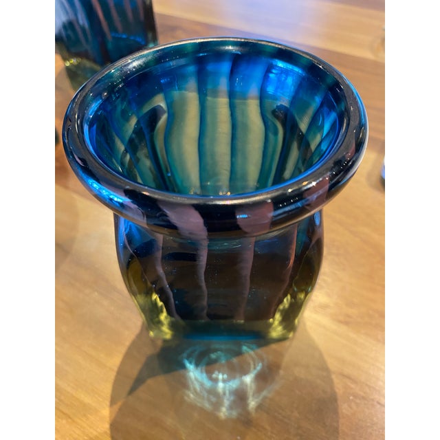 Mid-Century Modern Stunning Robert C. Fritz Art Glass Candle Holders - Set of 4 For Sale - Image 3 of 8