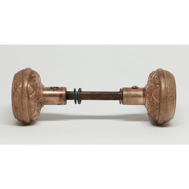 Traditional Antique Reading 4 Fold Tulip Brass Knobs For Sale - Image 3 of 5