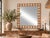 Showing clean contemporary lines contrasting with reclaimed teak and handmade inlay work. This beautiful boho modern...