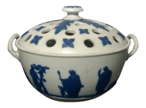 1820 Wedgwood Smear Glaze Jasperware Crocus or Violet Bough Pot