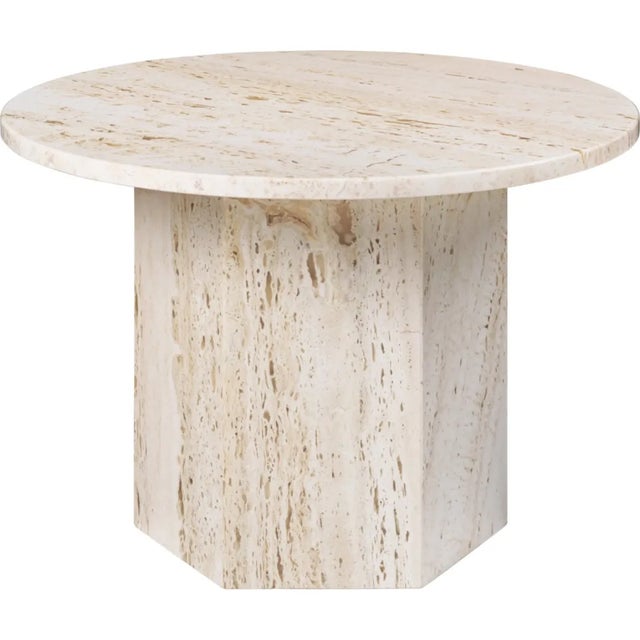 Tan Travertine Epic Table by GamFratesi for Gubi For Sale - Image 8 of 8