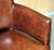 Brown Hand-Dyed Brown Leather Halo Barrel Back Dining Chairs from Heritage, Set of 4 For Sale - Image 8 of 18