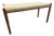 Mid 20th Century Danish Modern Teak Upholstered Bench Model 63b by Niels Otto Moller for J L Moller For Sale