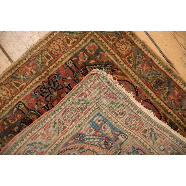 Blush Vintage Farahan Sarouk Square Rug Mat - 1'6" x 1'7" For Sale - Image 8 of 8