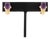 14k Yellow Gold Amethyst and Diamond Hoop Earrings For Sale
