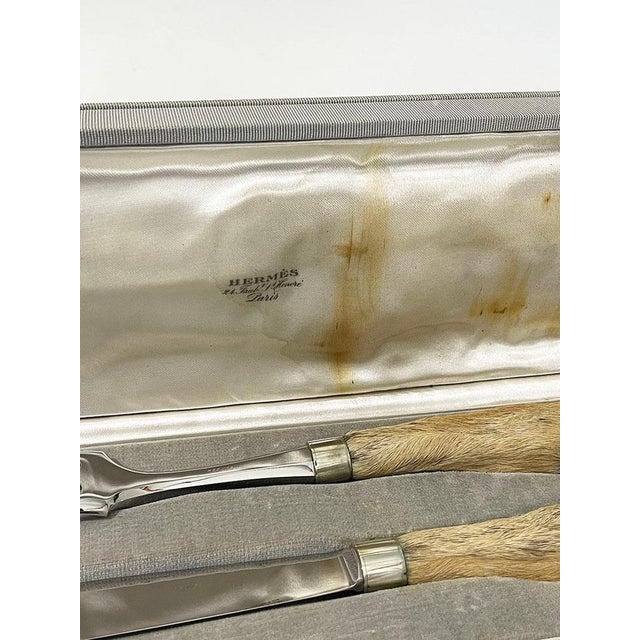 1920s French Carving Set by Eloi for Hermès, 1920s For Sale - Image 5 of 12