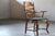 Mid-Century Modern Vintage Brutalist Oak Razorblade Green Striped Armchair by H. Kjærnulf, 1960s For Sale - Image 3 of 14