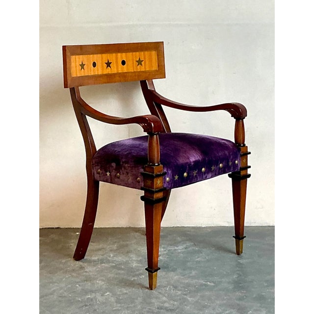 Vintage Regency Goralnik and Buchanan Empire Arm Chair For Sale In West Palm - Image 6 of 6