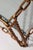 Boho Chain Side Table Industrial Elegance,1970 For Sale - Image 9 of 10