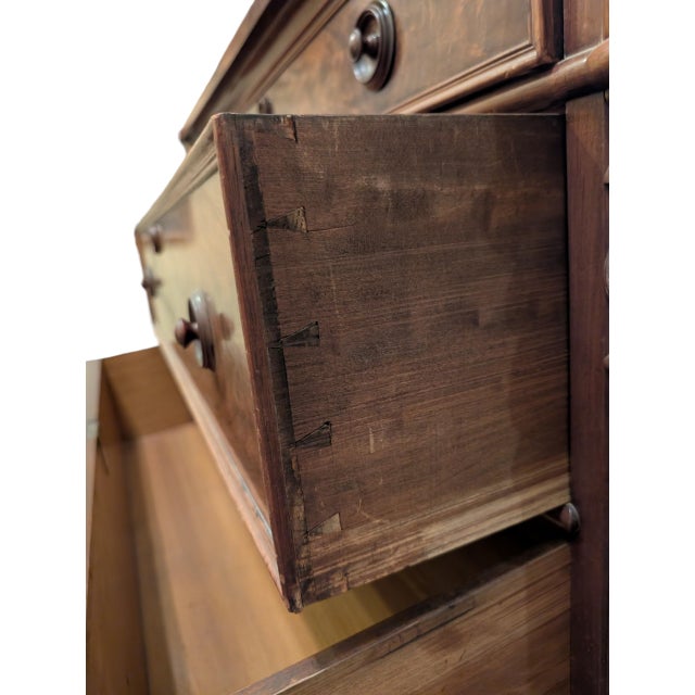 Late 19th Century Victorian Eastlake Dresser With Candle Stands and Diamond Dust Mirror For Sale - Image 4 of 8